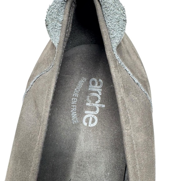 Arche Albame Brown Nubuck Leather Round Toe Size 41 - Picture 9 of 10